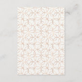 Elegante Zomer Tuin Bloemige Trouw Info Kaart (Achterkant)