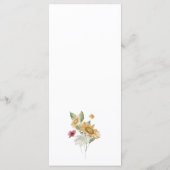 Elegante Zonnebloem Menu (Achterkant)