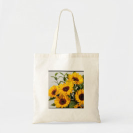 Elegante Zonnebloemen Afbeelding Canvas tas