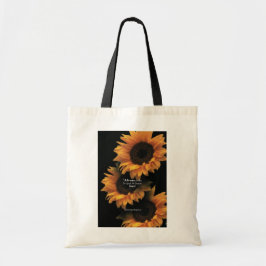 Elegante Zonnebloemen Afbeelding Canvas tas