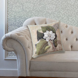 Elegante zuidelijke Belle Magnolia Blossom Kussen