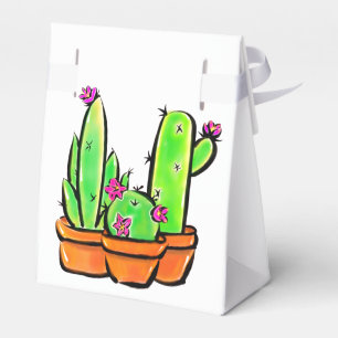 Elegante zuidwestelijke Cactus cactussen succulent Bedankdoosjes