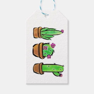 Elegante zuidwestelijke Cactus cactussen succulent Cadeaulabel