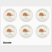 Elegante zuurdesem brood bakken etiketten (Vel)