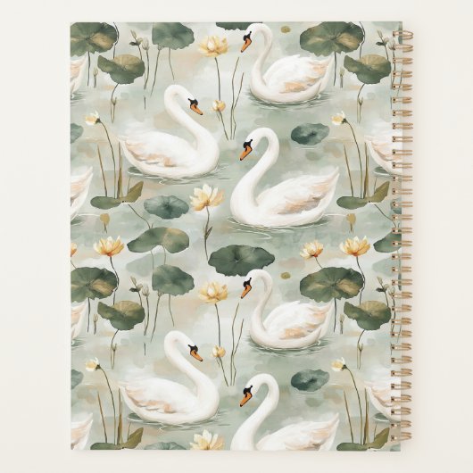 Elegante zwanen planner (Achterkant)