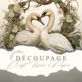 Elegante zwanen Victoriaans Boho Tissuepapier