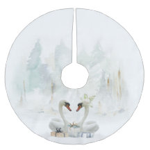 Elegante Zwanen Watercolor Boomrok