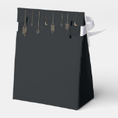Elegante zwart en goud Ramadan Kareem geschenkdoos Bedankdoosjes (Achterkant)
