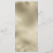 Elegante zwart gouden glitter druppels Bruiloft Me Programma (Achterkant)