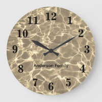 Elegante zwart vet nummers oceaan foto gepersonali