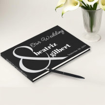 Elegante zwart-wit Ampersand bruiloft