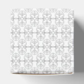 Elegante zwart-wit Art Deco-stijl Bedankdoosjes (Bovenkant)