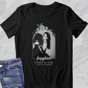 Elegante zwart-wit-boogfoto 2026 Afstuderen Tri-Blend Shirt
