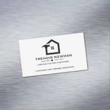 Elegante Zwart & Wit Bouw Klusjesman