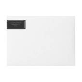 Elegante zwart-wit en moderne script bruiloft (Voorkant)