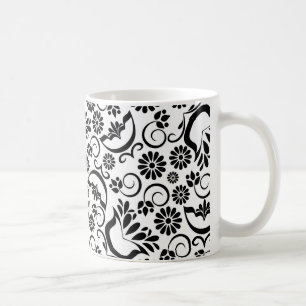 Elegante zwart-wit mok