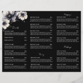 Elegante Zwart Wit Spa Diensten Menu Brochure (Voorkant)