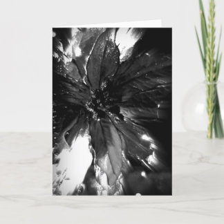 Elegante zwart-witte Kerstkaart Feestdagen Kaart