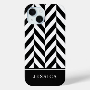 Elegante zwart-witte strepen patroonnaam