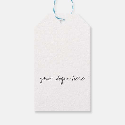 Elegante zwart-witte wimpers Tekening Lash Bar Cadeaulabel (Achterkant)