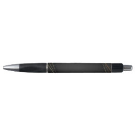 Elegante zwarte aangepaste monogram naam balpen pen