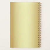 Elegante Zwarte Bruiloft Planner (Achterkant)
