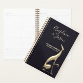 Elegante Zwarte Bruiloft Planner (Display)