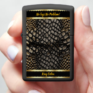 Elegante zwarte en gouden huid van een giftige sla