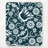 Elegante zwarte en witte muismat (Voorkant)