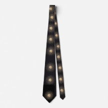 Elegante zwarte & gouden stralenkrans heren stropd