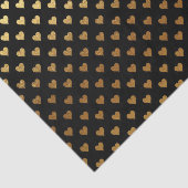 elegante zwarte goudhartslag tissuepapier (Detail)