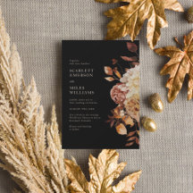 Elegante Zwarte Herfst All-in-one Trouwjurk