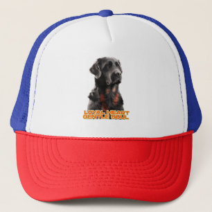 Elegante zwarte hond portret-realistische huisdier trucker pet