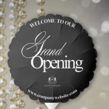 Elegante zwarte kalligrafie Business Grand Opening