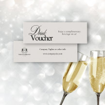 Elegante zwarte kalligrafie Business Logo Voucher