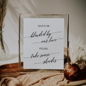 Elegante zwarte kalligrafie Verblind door onze lie Poster