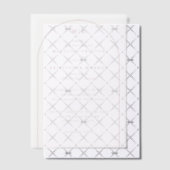 Elegante Zwarte Koraal Roze Trouw Uitnodiging (Offset (Uitnodiging))