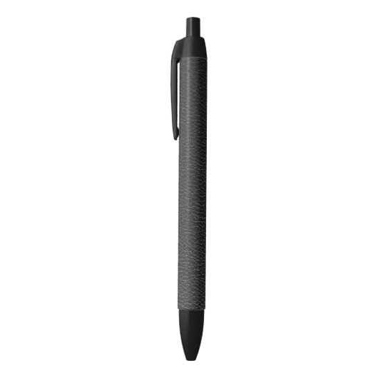 Elegante zwarte lederen afwerking Stijlvol Inkt Pen (Top (Verticaal))