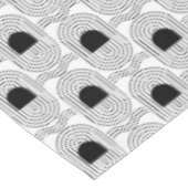 Elegante zwarte midden eeuw mod boog lijnen tafelkleed (Gekanteld)