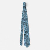 Elegante zwarte Paisley op blauwe achtergrond Stropdas (Achterkant)