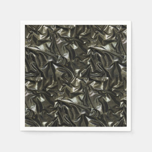 Elegante zwarte satijnen look servet