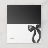 Elegante Zwarte Strik Bruidsdouche Tafel (Buitenkant ongevouwen)