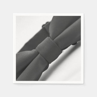 Elegante Zwarte Strik Papieren Servet