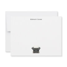 Elegante zwarte  typemachine plat