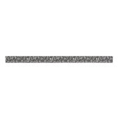 Elegante Zwarte Witte Abstracte Bruiloft Grosgrain Lint (Voorkant)