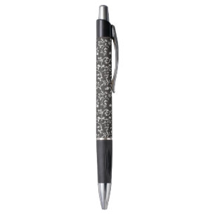 Elegante Zwarte Witte Abstracte Trouw Pen