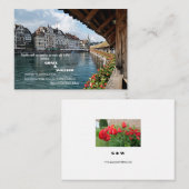 Elegante Zwitserse Brug ontwerp bruiloft Informatiekaartje (Voorkant / Achterkant)