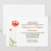 élégantes belles invitations d'anniversaire (Devant / Derrière)