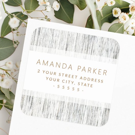 Élégantes bordures de grains de bois étiquettes d'