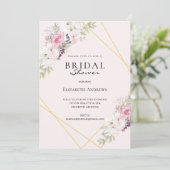 Elegantes Brautparty Boho Einladung Invitation (Debout devant)